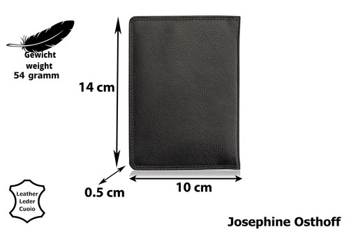 Josephine Osthoff Passport Herren Leder Reisepasshülle passport cover Damen RFID - Bild 7 von 8