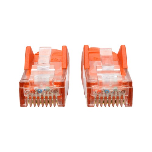 Tripp Lite 2FT RJ45 Cat6 Gigabit Snagless Molded UTP Patch Cable - Orange - Picture 3 of 5