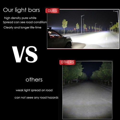 14/20/22/32/42/50 inch Led Light Bar Remote RGB Halo Color Change Chasing Truck - Picture 2 of 141