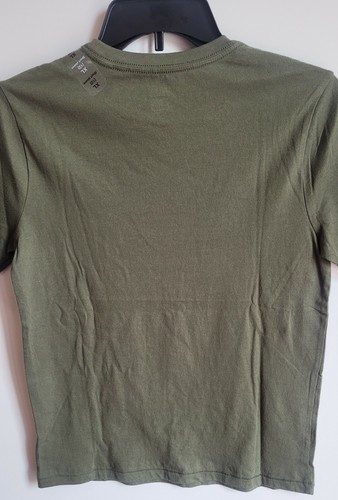 GAP Kinder Pailletten Kurzarm Shirt Größe XL (12) 100% Baumwolle Armee Farbe - Bild 5 von 6