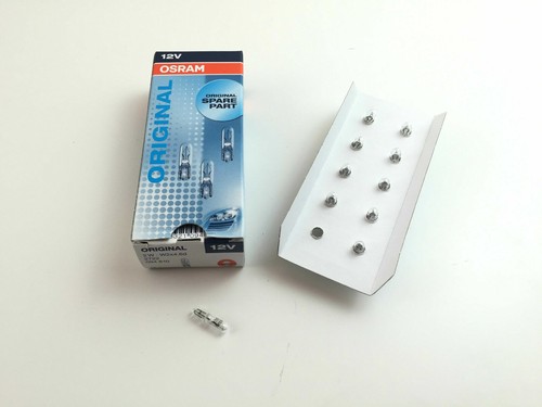 10 x Osram Lampe 12V 2W W2x4.6d Glassockellampe W2W Innenbeleuchtung 2722 - Bild 3 von 4