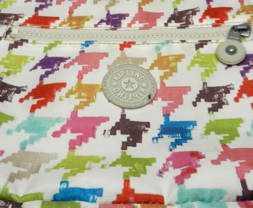 Kipling Crossbody Sara Jane Bag With Gorilla Monkey Pink Purple Green Blue Print - Picture 17 of 17