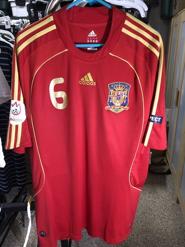 Adidas 2007-2008 XL Andres Iniesta Spanien Home Shirt Trikot Camiseta Maillot Neu mit Etikett - Bild 8 von 8