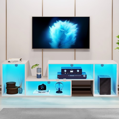 LED TV Stand for 50/55/60/65/70/75 inch TV Console Entertainment Center Table - Picture 11 of 13