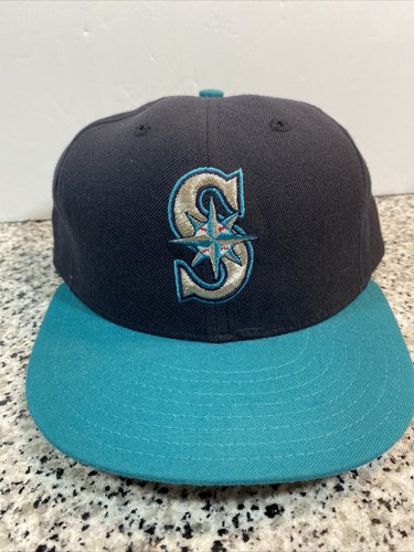 Vintage Seattle Mariners Hat New Era Authentic Diamond Collection 7 5/8 - Picture 1 of 10