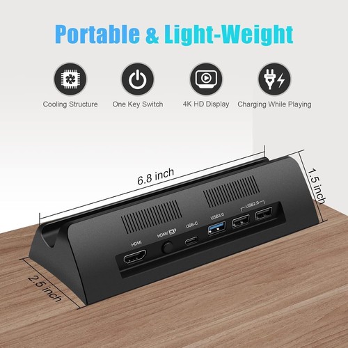 Compact Switch Docking Station with Safe Charging & One-Touch Display Switching - Picture 6 of 9