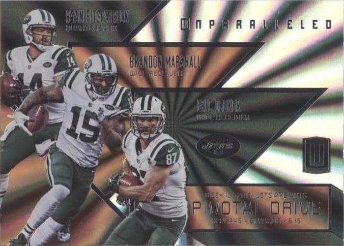 2016 Panini Unparalleled Brandon Marshall Eric Decker Ryan Fitzpatrick #PD-22 - 1 of 2