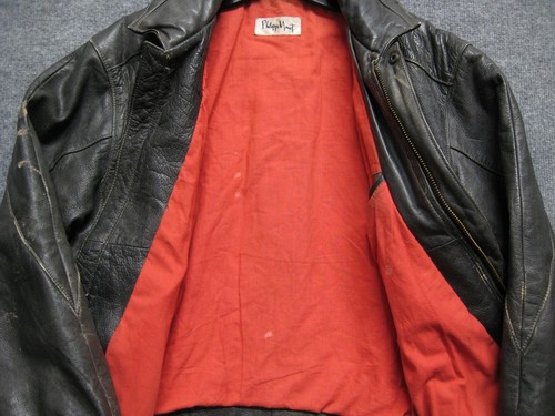 ORIGINAL VINTAGE PHILIPPE MONET LEDERJACKE HERREN LARGE - Bild 6 von 11