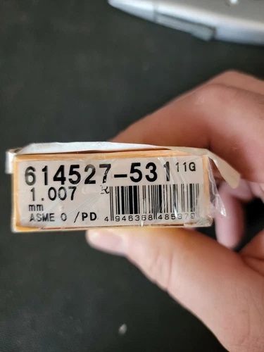 Mitutoyo 614527-531 1.007 MM, SQUARE, STEEL, ASME 0