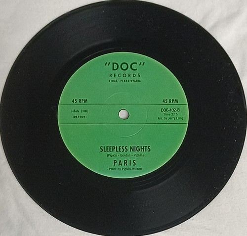 SOUL 45 RE-ISSUE Paris - Sandy Wynns SLEEPLESS NIGHTS - TOUCH OF VENUS 2019 NM - Picture 4 of 4