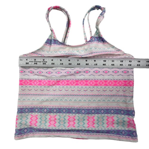 Kinder Place 2-Teiler Tankini Badeanzug Badeanzug Pink Tropical Youth XL 14 - Bild 8 von 9