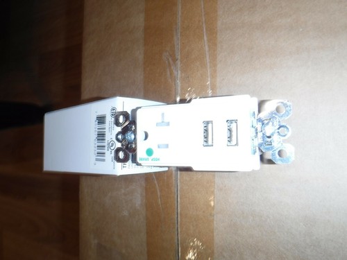 P&S Hospital Grade Outlets   With 2 USB Charging Ports TR8301USB-W - Picture 2 of 3