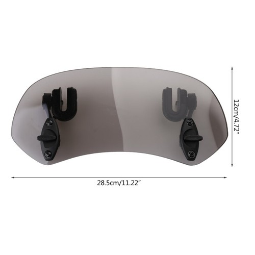 Motorcycle Windshield Wind Deflector Windscreen Universal - Picture 8 of 10