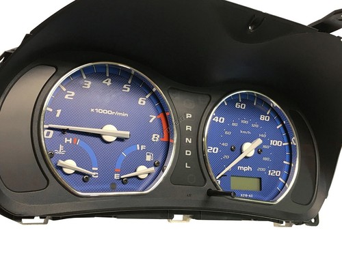 For Honda HR-V HRV I 1999-2006 Chrome Gauge Trim Dial Rings Polished Alloy x2 - Imagen 11 de 12