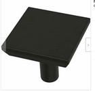 Franklin Brass Black P40847K-FB-C Simple Chamfered 1-1/8" Square Cabinet Knob