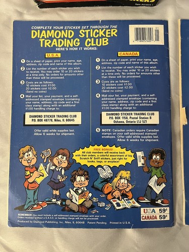 1989 Nintendo Sticker Box and Album Book - Diamond Complete Mario Link Zelda - Picture 5 of 24