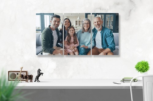 3 Images Collage Custom Photo Metal Print, Personalize with your Own Picture NEW - Picture 6 of 10