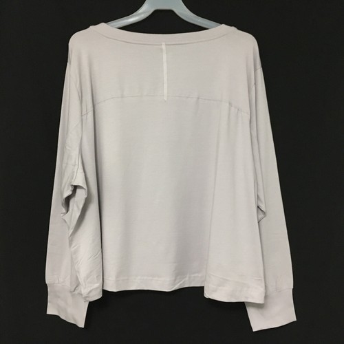 All in Motion Women's Plus Size 4X Gray Supima Cotton Long Sleeve Thumbhole Top - Picture 6 of 6