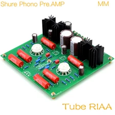 1pc  SHURE-Tube Phono Amplifier (MM) RIAA  Finished Board