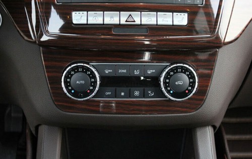 Brown Wood Grain Central Console AC Switch Panel Trim For Benz GLS GLE 2016-2019 - Bild 6 von 7