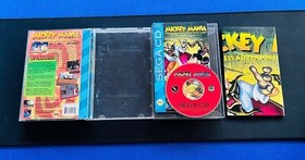 🔥 Mickey Mania 🔥 Sega CD CIB Complete Case Manual + POSTER Reg Card Authentic