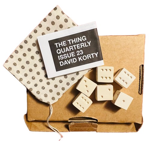 The Thing Quarterly Issue 23 David Korty 2014 Ceramic Dice Complete - Picture 2 of 6