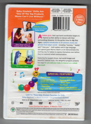 Baby Einstein: My First Signs (DVD, 2007) See and Sign with Baby
