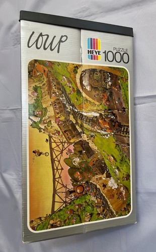Loup Great Western Heye 1000 piece Jigsaw Puzzle 1974 Germany Train Complete - Picture 3 of 4