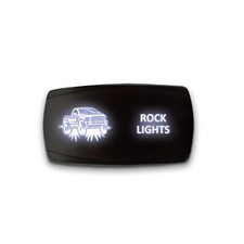ROCK LIGHTS - Horizontal LED Rocker Switch 5 Pin Dual Light 20A 12V ON / OFF