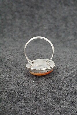 Spiny Oyster & Sterling Silver Ring - Ernest Hawthorne