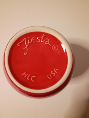FIESTA® FIESTAWARE HOMER LAUGHLIN HLC Royalty Cinnabar Scarlet Glass Red VASE! - Picture 5 of 7