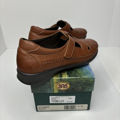 SAS Women’s Loafer Roamer Brown Comfort Shoes Sz 8 Made In USA Worn Once See - Picture 7 of 9