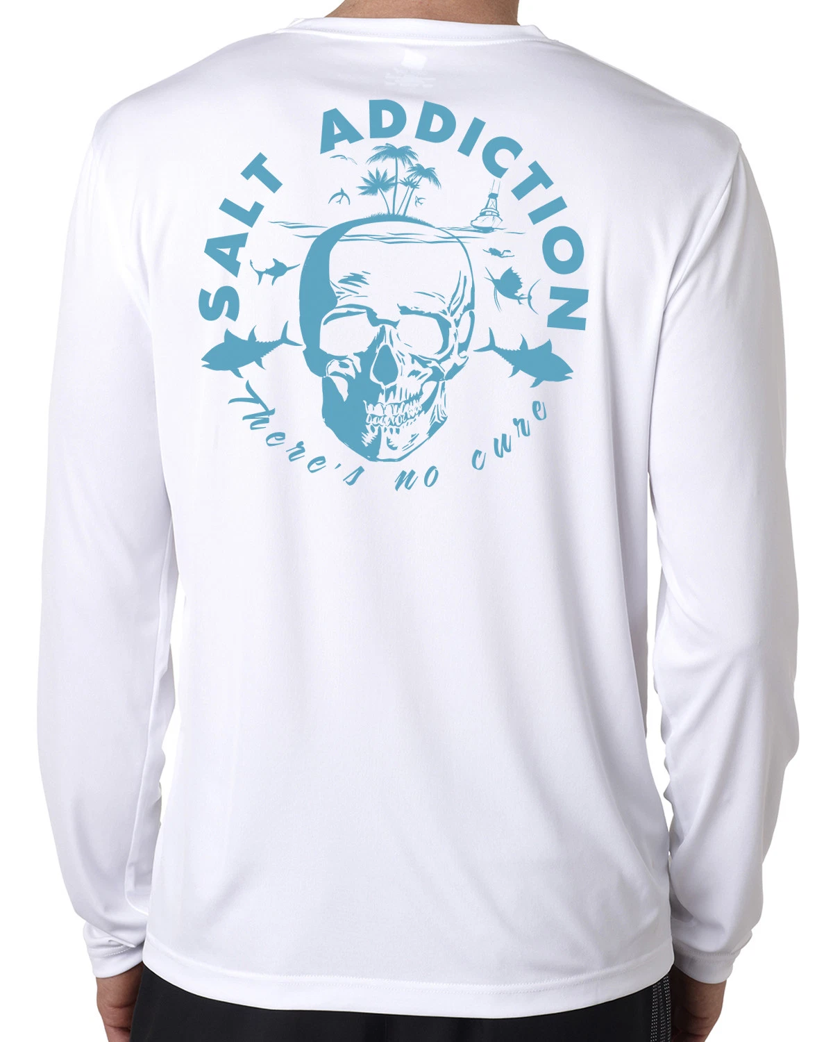 Salt Addiction t shirt long sleeve microfiber Ocean pirate fishing uv upf 50+