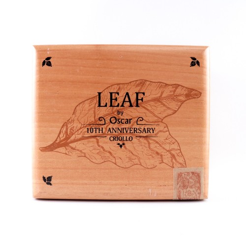 Leaf 10th Anniversary Criollo Empty Wood Cigar Box 7.75" x 6.75" x 4.75" - Picture 10 of 12