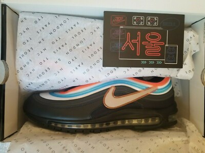 Nike Air Max 97 OA GS On Air 'Neon Seoul' Black Silver CI1503-001