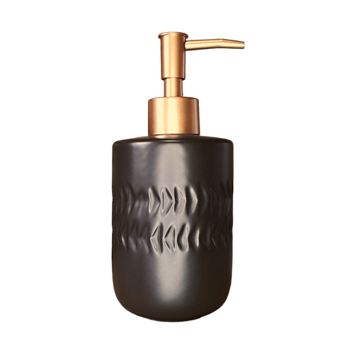 Dispensador de jabón bomba botella cerámica cocina baño hogar 300 ml blanco/gris/negro - Imagen 14 de 15