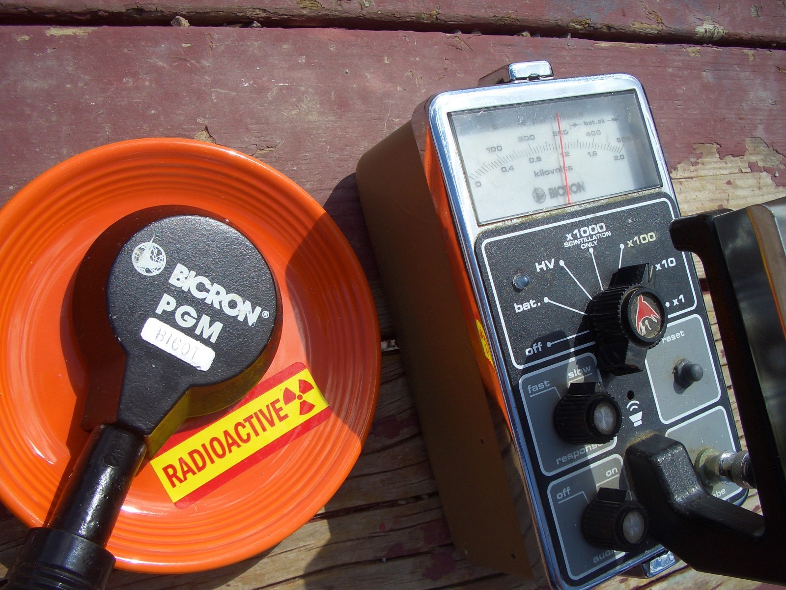 BICRON SURVEYOR GEIGER COUNTER & PGM PANCAKE + s l1600 - BICRON SURVEYOR GEIGER COUNTER & PGM PANCAKE +