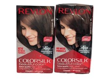Revlon Colorsilk - Permanent Hair Color - #47 Medium Rich Brown - 2 Pack