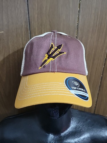Truckerhut Arizona State Sun Devils verstellbar Logo weinrot Weltspitze - Bild 1 von 6