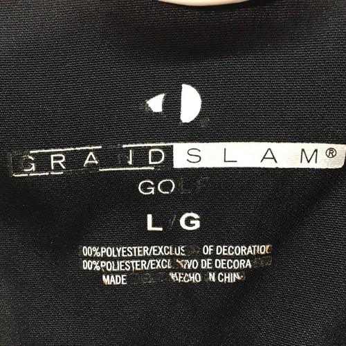 Grand Slam Golf Jacket Mens Large Black Pullover 1/4 Zip Windbreaker Casual - Picture 16 of 18