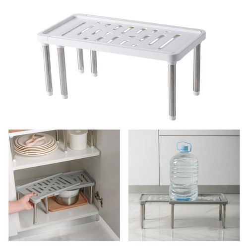 Unter Küchenspüle Regal Lagerung Verstellbarer Schrankregal Schrank Organizer DE - Bild 13 von 18