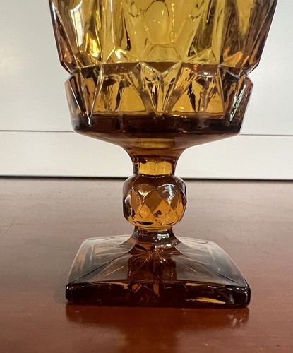 Indiana Glas Wasserbecher Colony Park Lane gelb Füße - Ersatz - Bild 7 von 7