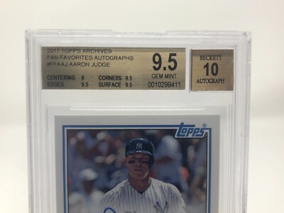 2017 TOPPS ARCHIVES FAN FAVORITES AUTO AARON JUDGE 1983