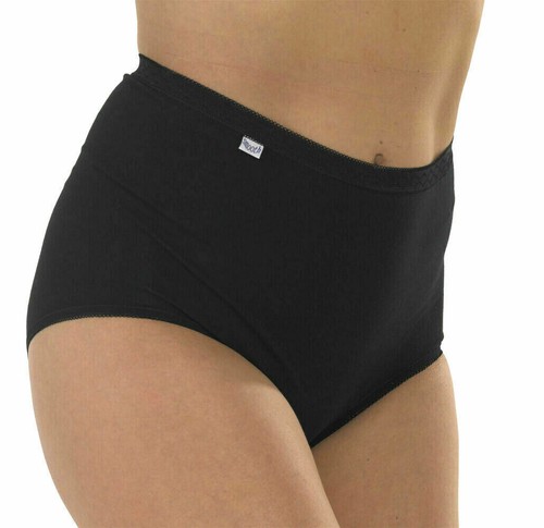 Women's Cotton Maxi Briefs 3 Pack Multipack - White, Beige or Black Premium - Picture 3 of 9