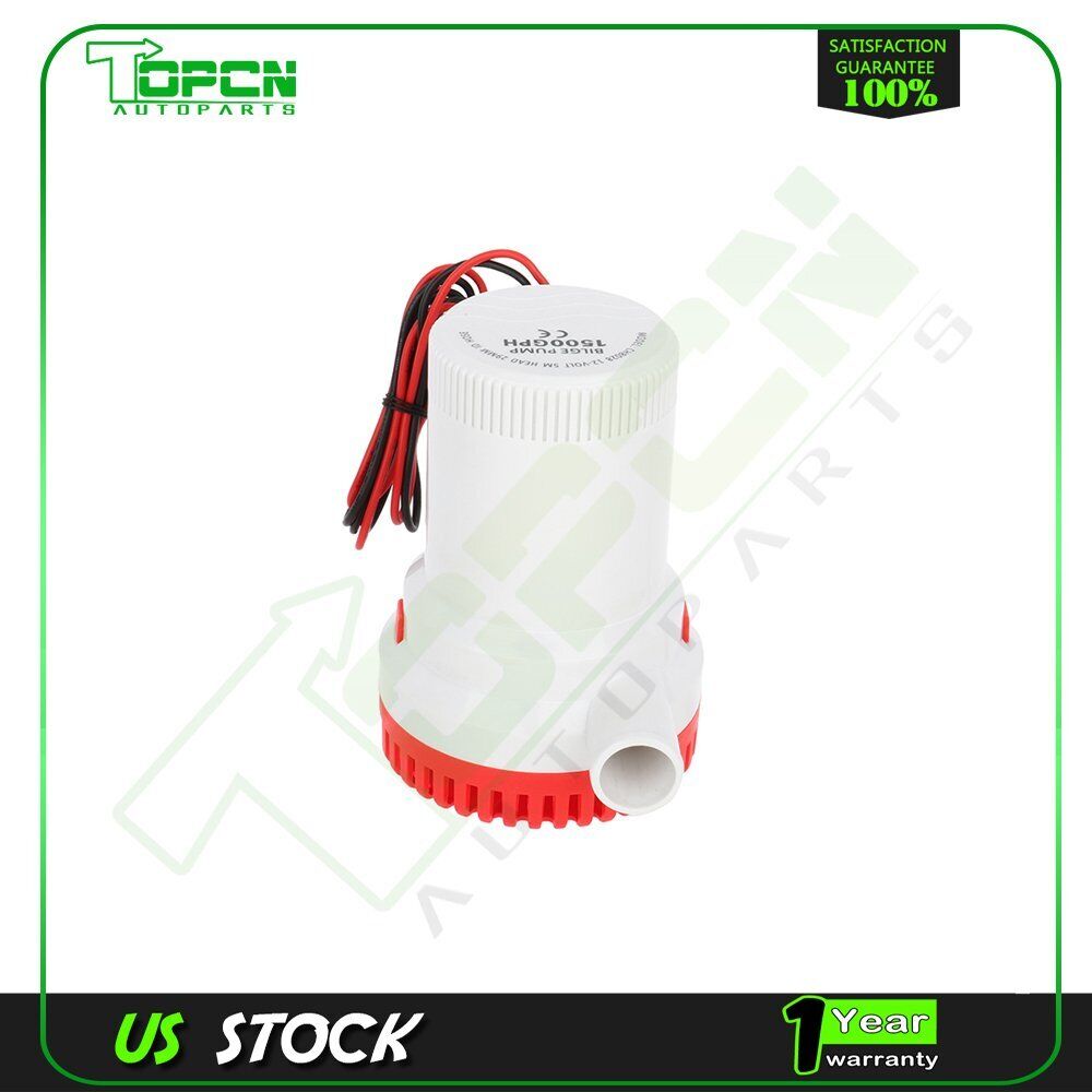 YQMIGU 1500 Gph Bilge Pump 12 Volt Has A Quiet Sound, With