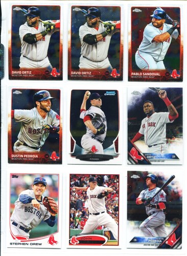 Red Sox, Devers, Ortiz, Nomar, Bogaerts, Betts, Clemens, Rookie 213 Card Lot #B - Picture 13 of 24