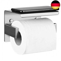 Toilettenpapierhalter Mit Ablage, Klopapierhalter Zum Bohren, Klorollenhalter Oh