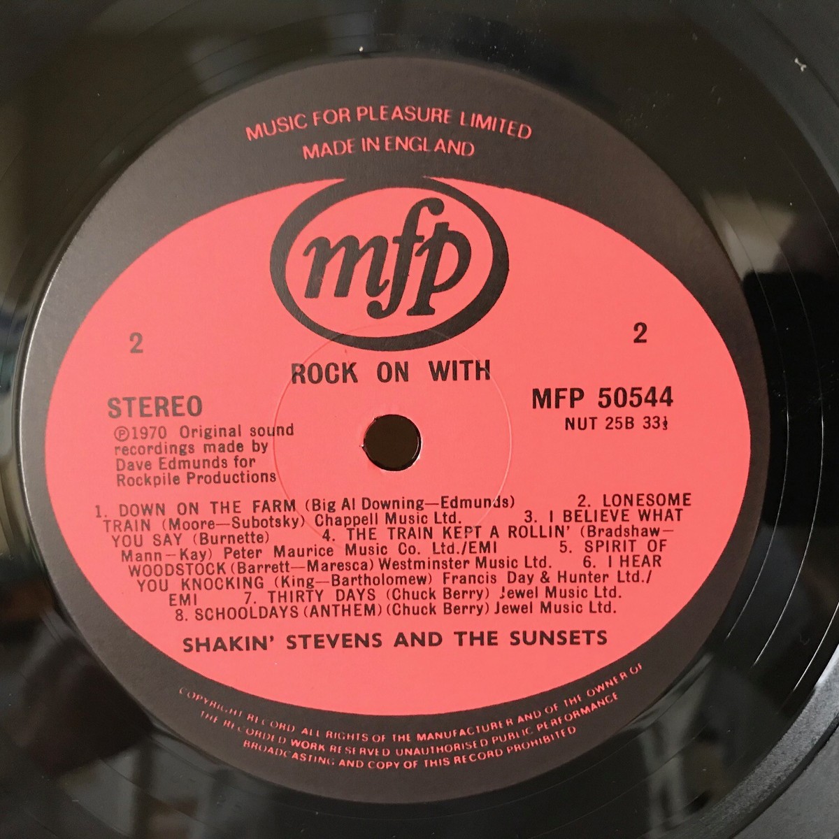 ［希少］Shakin’ Stevens & The Sunsets LPレコード Rock On With Shakin' Stevens & The Sunsets - A Legend -LP