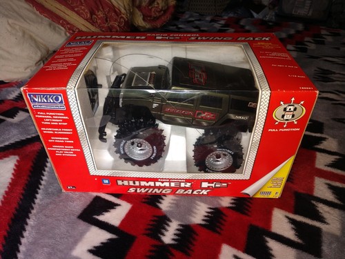 New Vintage Hummer H2 Nikko RC 2X4 Battery Operated New in Box Rare Green Color - Picture 1 of 11