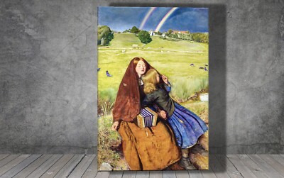 John Everett Millais Das blinde Mädchen LEINWAND GEMÄLDE KUNSTDRUCK WAND 2135